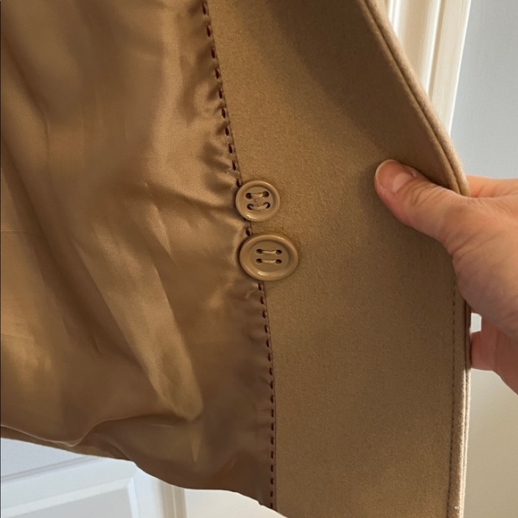 Kenneth Cole Reaction Camel Trench Coat with Belt wool blend - Picture 7 of 7